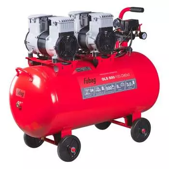 Безмасляный малошумный компрессор FUBAG OLS 500/100 CM2х2 646075