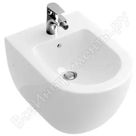 Биде villeroy &amp; boch subway подвесное, с креплением для скрытого монтажа 7400 0001 00000038123