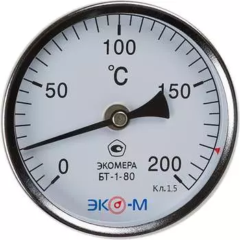 Биметаллический термометр ЭКО-М ЭКОМЕРА БТ-1-80-200С-L60
