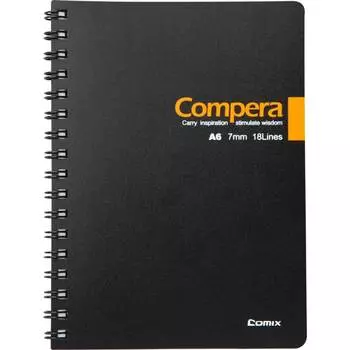Блокнот COMIX Compera Bond CPA6507 BLK/OR