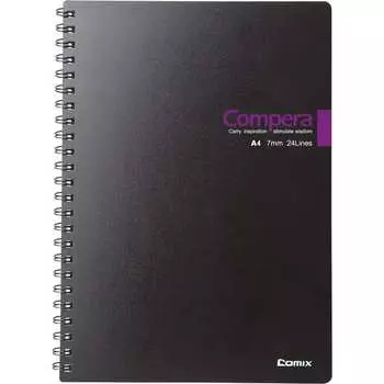 Блокнот COMIX Compera Bond CPA4807 BLK/PU