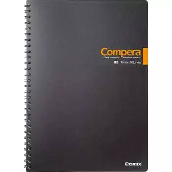 Блокнот COMIX Compera Bond CPB5607 BLK/OR