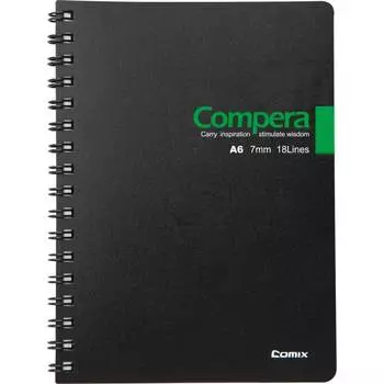 Блокнот COMIX Compera Bond CPA6507 BLK/GN
