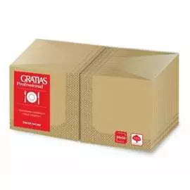Бумажные салфетки gratias 1 слой, 24 см, 400 л, крафт 124102