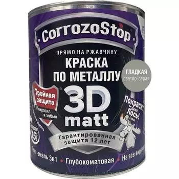 Быстросохнущая грунт-эмаль по металлу, ржавчине Finlux F-115 CorrozoStop 4603783210688