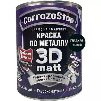 Быстросохнущая грунт-эмаль по металлу, ржавчине Finlux F-115 CorrozoStop 4603783210589