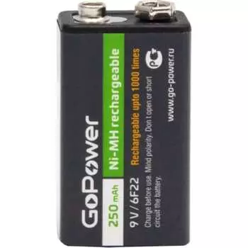 Бытовой аккумулятор GoPower Крона 00-00017020