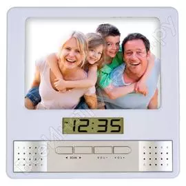 Часы-радио-фоторамка perfeo foto серебряный pf-s6005 30 011 167