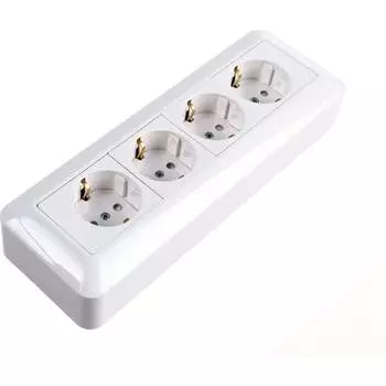 Четверная розетка Systeme Electric Прима RA16-411M-BI 285465