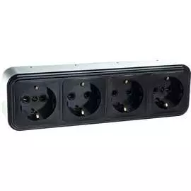 Четырехместная розетка STEKKER PST16-60-20 39704