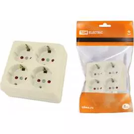 Четырехместная розетка TDM ELECTRIC Ладога SQ1801-0223