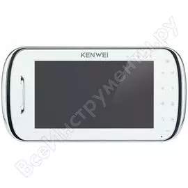 Цветной монитор видеодомофона без трубки (белый) kenwei hands-free kw-s704c-w100 cc000002277
