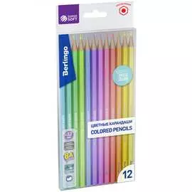 Цветные карандаши Berlingo SuperSoft. Pastel SSP0112