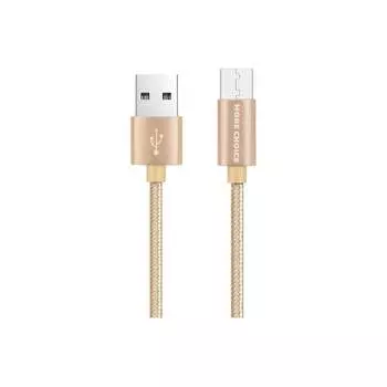 Дата кабель для micro USB More Choice K11m Gold
