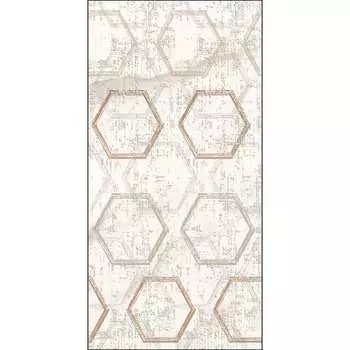 Декор Azori Ceramica apulia oro hexagone, 31.5x63 см 589002003
