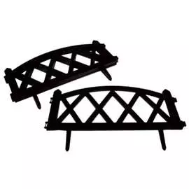Декоративный забор gardenplast modern №4 5 шт, длина 3,00 м, шоколад 4814132000441 50413