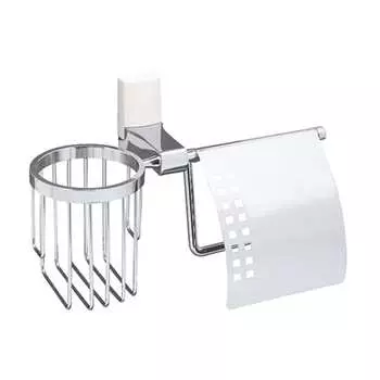 Держатель туалетной бумаги и освежителя wasserkraft leine k-5059white
