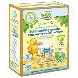 Детский стиральный порошок babyline nature на основе натуральных ингредиентов 900 гр 20 стирок db005