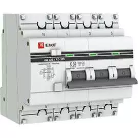 Дифференциальный автомат EKF PROxima АД-32 DA32-32-300S-4P-pro