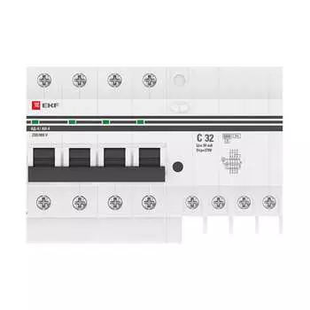 Дифференциальный автомат EKF АД-4 PROxima DA4-6-32-30-pro