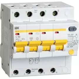Дифференциальный автомат IEK АД14 MAD10-4-050-C-100