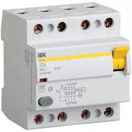 Дифференциальный автомат IEK АВДТ-32 1п+N, 16А, В, 10мА MAD22-5-016-B-10