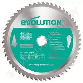 Диск (230х25.4х2,4 мм; 80 зубьев) по алюминию evolution evoblade230al