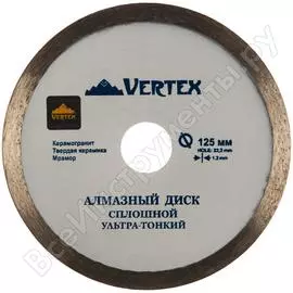 Ультратонкий сплошной алмазный диск vertextools