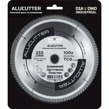 Диск пильный по алюминию, пластику Diamond Industrial Alucutter DIDA255Z100