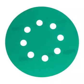 Диск шлифовальный Abraforce Green Film на плёночной основе 8 отверстий, 125 мм, Р500 181299
