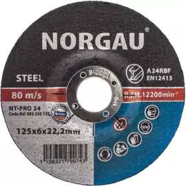 Диск шлифовальный по стали NORGAU NT-PRO 24 083250125