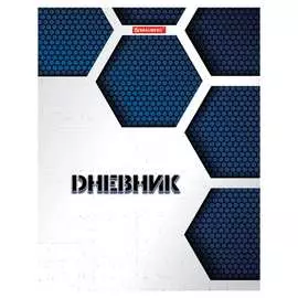 Дневник 5-11 класс brauberg монохром, 48 л., твердый, металлизированный картон 105603