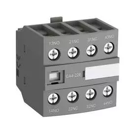 Дополнительный контактный блок abb ca4-22e 2но+2нз, для контакторов af26…af96.. 1sbn010140r1022
