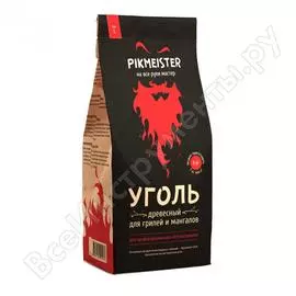 Древесный уголь в мешках pikmeister фасовка по 3,0 кг 4402
