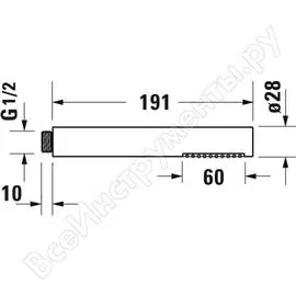 Душевая лейка duravit хром uv0640000000 00000063999