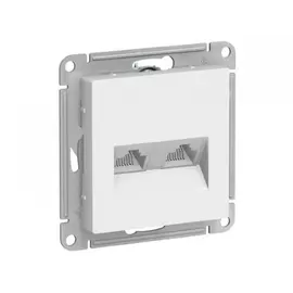 Двойная компьютерная розетка Systeme Electric ATLASDESIGN ATN000185