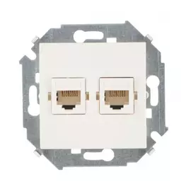 Двойная компьютерная розетка Simon