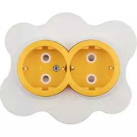 Двойная розетка KRANZ Яичница KR-78-0632