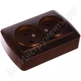 Двойная розетка Lezard DEMET 711-0400-128