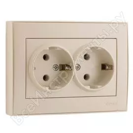 Двойная розетка Lezard RAIN 703-3030-127