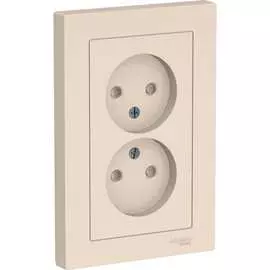 Двойная розетка Systeme Electric AtlasDesign ATN000222