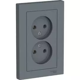 Двойная розетка Systeme Electric AtlasDesign ATN000720