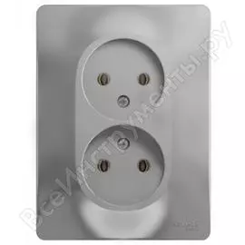 Двойная розетка Systeme Electric GLOSSA GSL000320