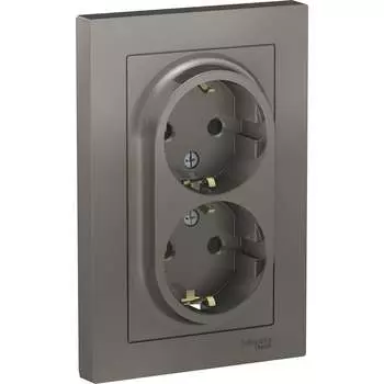 Двойная розетка Systeme Electric AtlasDesign ATN000926