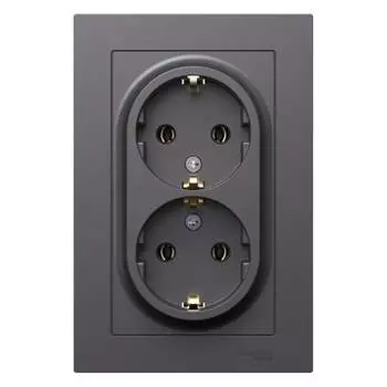 Двойная розетка Systeme Electric Atlasdesign ATN001424