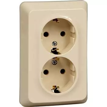 Двойная розетка Systeme Electric этюд PC16-107K