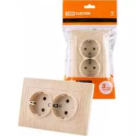 Двойная розетка TDM ELECTRIC Лама SQ1815-0325