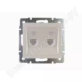 Двойная телефонная розетка Lezard RAIN 703-3088-138