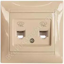 Телефонная розетка TDM ELECTRIC Лама SQ1815-0118