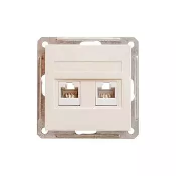 Двойной механизм компьютерной розетки Systeme Electric W59 RSI-251KK5E-2-86